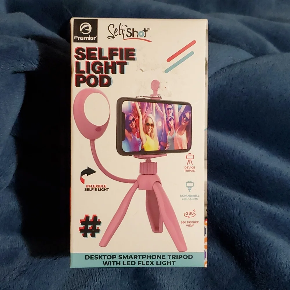 2x Selfie Light Pod In Pink